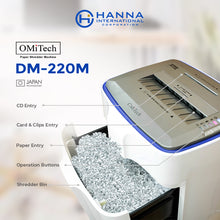 Load image into Gallery viewer, DM-220M PAPER SHREDDER