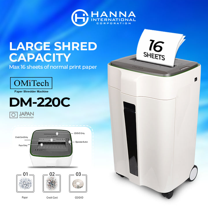 DM-220C PAPER SHREDDER